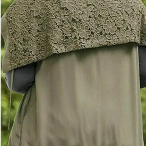 Matilda Jane Olive Lace Trim Vest Boho Cottagecore Tunic NWT Large - Picture 2 of 10